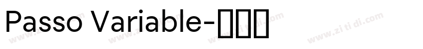 Passo Variable字体转换 Passo Variable字体转换
